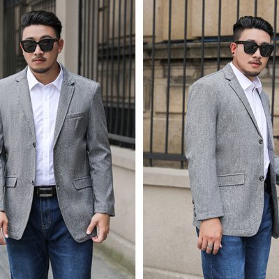 Áo blazer big size nam Navy BS2521