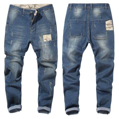 Quần Bò Nam Ngoại Cỡ Navy BS2681