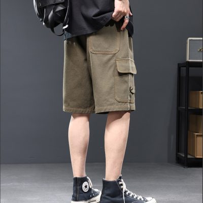 Quần Short Jeans Big Size Lưng Thun Navy BS2635