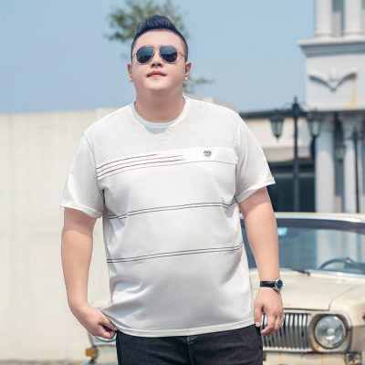 Áo thun nam ngoại cỡ Navy BS2702