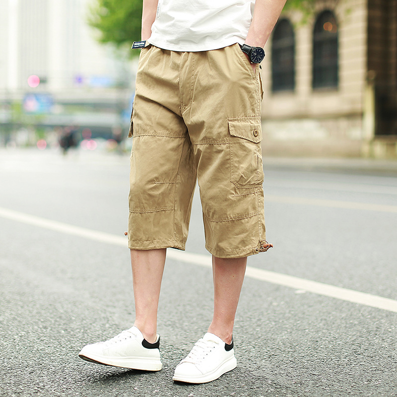 Quần shorts kaki lưng thun