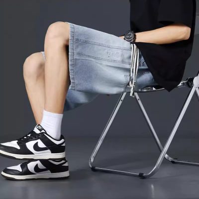 Quần Short Jeans Big Size Lưng Thun Navy BS2860