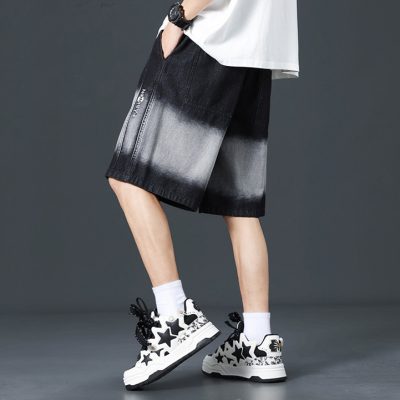 Quần Short Jeans Big Size Lưng Thun Navy BS2860