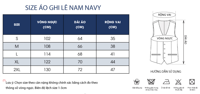 Thông số size