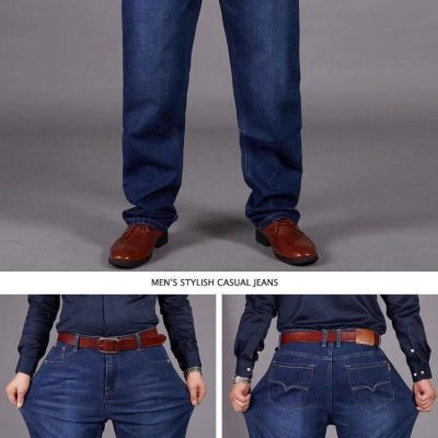 Quần Jeans Big Size Navy 0021 Xanh Co Giãn BS3152