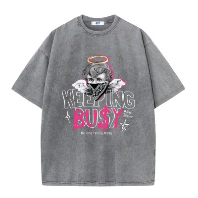 Áo Thun Wash Big Size Nam Navy BSX1462P