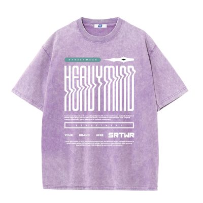 Áo Thun Wash Big Size Nam Navy BSX1463X