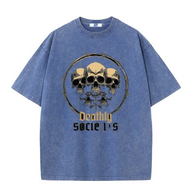 Áo Thun Wash Big Size Nam Navy BSX1473N