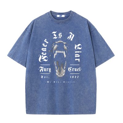 Áo Thun Wash Big Size Nam Navy BSX1474P
