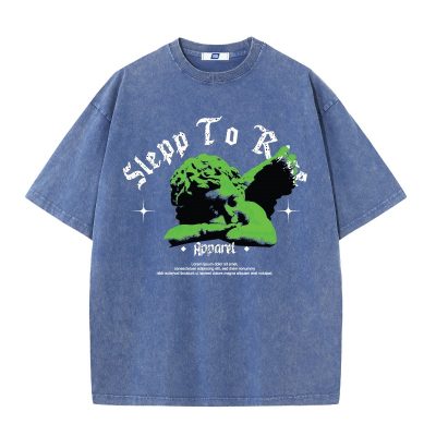Áo Thun Wash Big Size Nam Navy BSX1478H