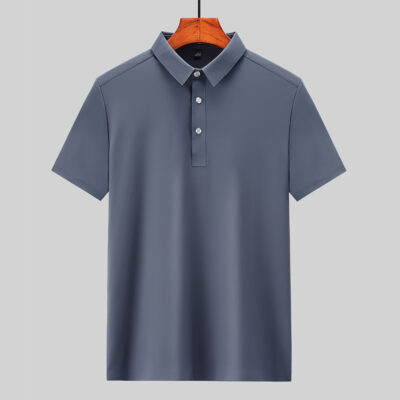 Áo Thun Lạnh Thể Thao Cao Cấp Đủ Size Từ L Đến 8XL Co Giãn Cực Mát Không Nhăn Nhàu Navy BS3238-Xám
