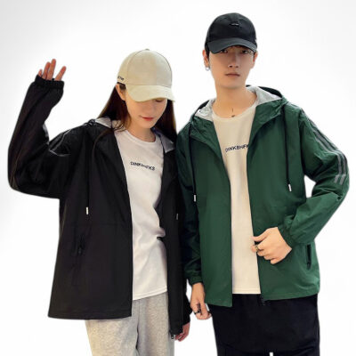Áo Khoác Gió Thể Thao Đủ Size Từ M-10XL Giữ Ấm Thoáng Khí Giữ Form Navy BS3237-Đen 1
