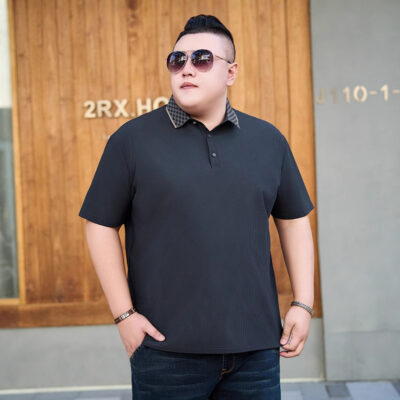 Áo Thun Gân Thể Thao Lạnh Mát Đủ Size Từ M-9XL Navy BS3236-Xám 1