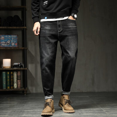 Quần Jeans Nam Cỡ Lớn Mẫu Mới Nhật Co Giãn Thoải Mái Navy BS3252-Xanh