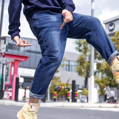 Quần Jeans Nam Cỡ Lớn Mẫu Mới Nhật Co Giãn Thoải Mái Navy BS3252-Xanh