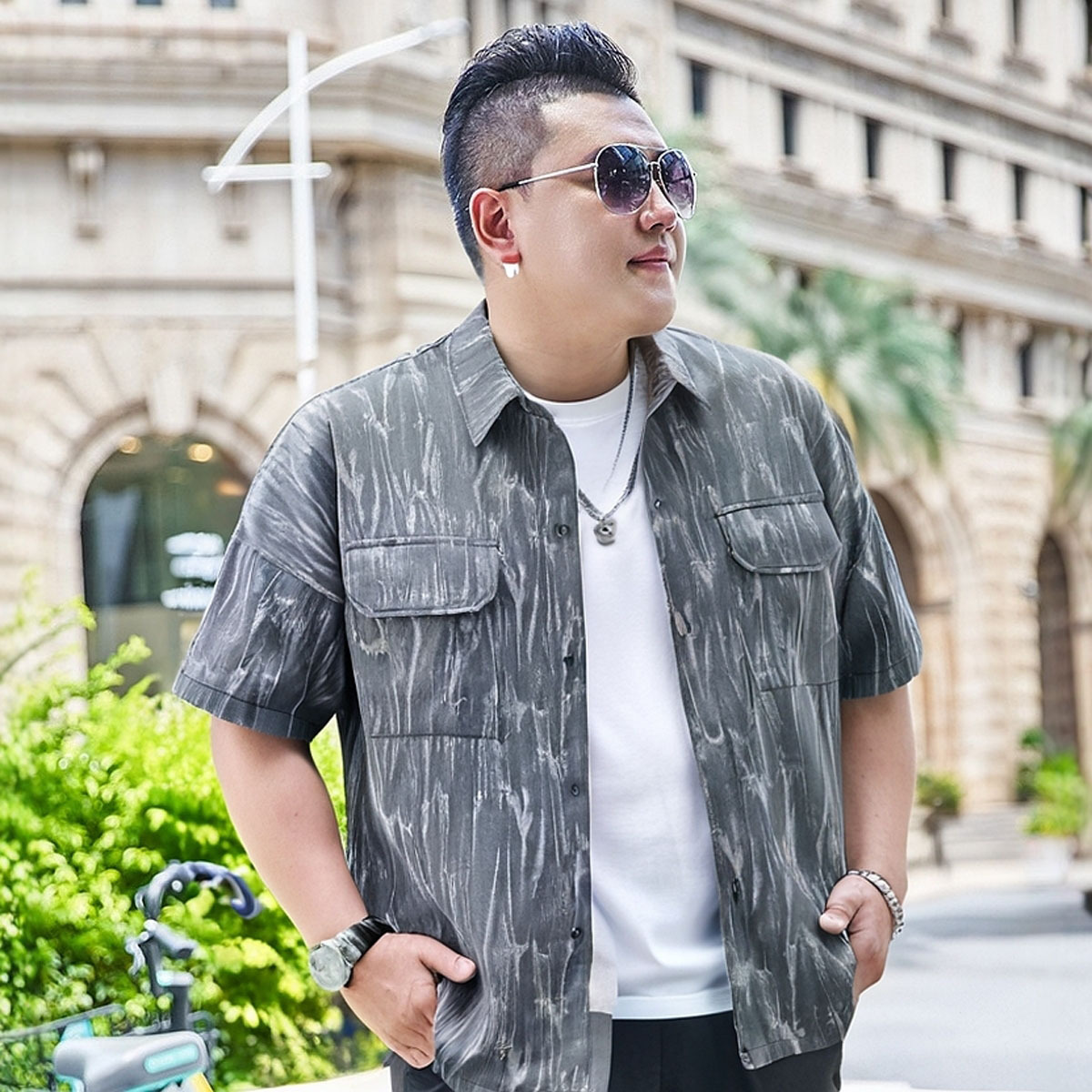 áo sơ mi họa tiết