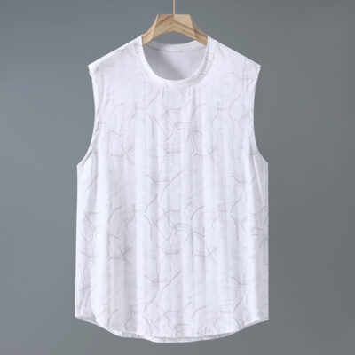 Quần Áo Nam Size Lớn Từ 4XL-12XL Áo Bóng Rổ Nam Thoáng Khí Cho Người Béo Vải Thun Thể Thao Mỏng Mát Thương Hiệu Navy BS3261 – Màu Xanh trời