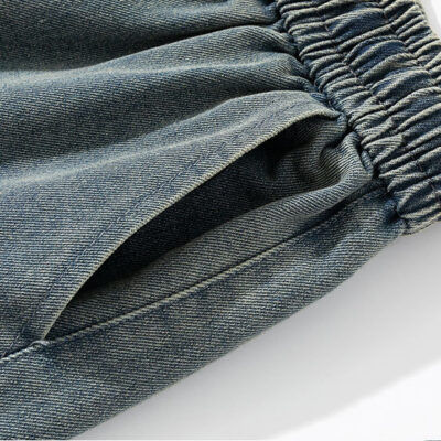 Quần Bò Túi Hộp Cở Lớn Kiểu Mỹ Từ M-8XL Quần Jeans Ống Rộng Chất Dày Vừa Mềm Chống Nhăn Thương Hiệu Navy BS3272 – Màu Xám Xanh