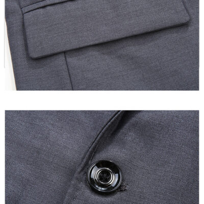 Áo Vest Nam Size Lớn Một Nút, Áo Vest Công Sở Cho Người Béo Cỡ Lớn Với Chất Vải Chuyên Dụng Mịn Mát Dày Ít Nhăn Thương Hiệu Navy BS3289 – Màu GrayC