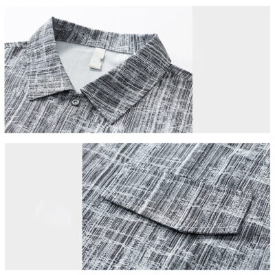 Áo Sơ Mi Nam Tay Ngắn Đủ Size M-8XL Vải Lụa Dày Vừa Mềm Mát Co Giãn Nhẹ Thương Hiệu Navy BS3352-Màu Xanh Nhạt