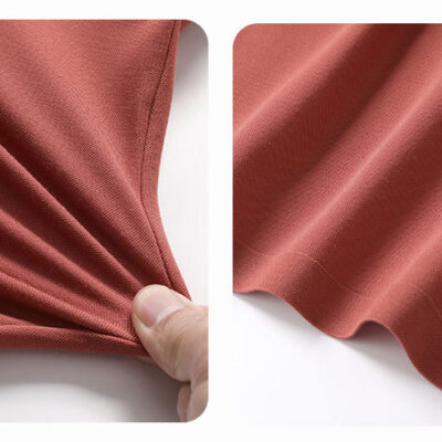 Áo Cổ Trụ Nam Cổ Cách Điệu Đủ Size M- 8XL Vải Thun Lạnh Thể Thao Chống Nhăn Mõng Mát Co Giãn Thương Hiệu Navy BS3350-Màu Đỏ Gạch