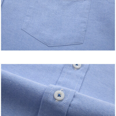 Áo Sơ Mi Nam Big Size Vải Oxford Chất Cotton Mềm Mát Dày Vừa Co Giãn Nhẹ Thương Hiệu Navy BS3340-Màu Đen