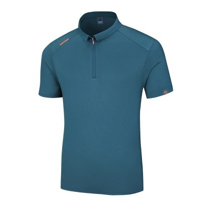 Áo Thun Nam Big Size Khóa Kéo Vải Thun Thể Thao Mỏng Mát Co Giãn Thương Hiệu Navy BS3346-Trắng