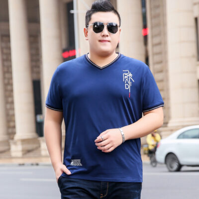 Áo Thun Big Size Nam Vải Cotton Co Giãn Dày Vừa Thoáng Mát Thấm Hút Mồ Hôi Thương Hiệu Navy BS3334 – DX136