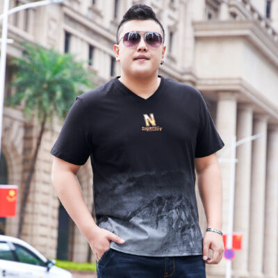 Áo Thun Big Size Nam Vải Cotton Co Giãn Dày Vừa Thoáng Mát Thấm Hút Mồ Hôi Thương Hiệu Navy BS3334 – DX136