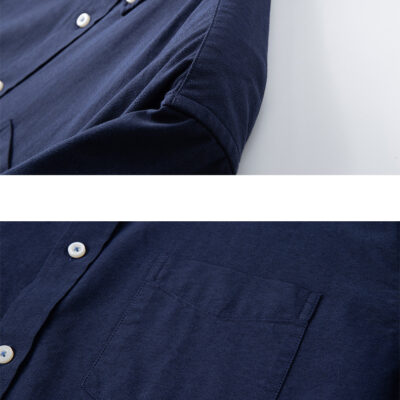 Áo Sơ Mi Nam Big Size Tay Ngắn Vải Oxford Chất Cotton Mềm Mát Dày Vừa Co Giãn Nhẹ Thương Hiệu Navy BS3341-Màu Vàng