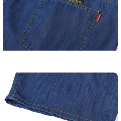 Quần Short Bò Nam Navy Size Đại (29-42) – Dáng Rộng Thoải Mái, Mỏng Nhẹ Navy BS3292-Xanh Nhạt