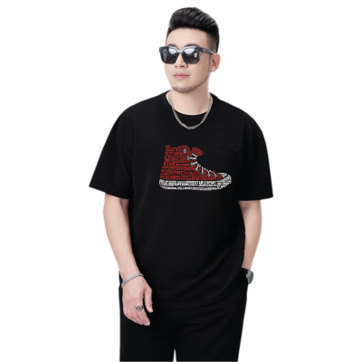 Áo Thun Big Size Nam Màu Navy BSX1557-Đen – Cotton 4 Chiều Mềm Mịn Thoải Mái