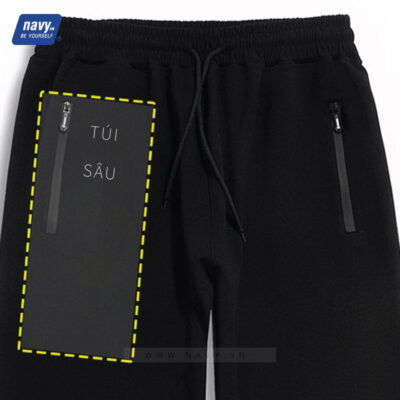 Quần Jogger Nam Dáng Rộng Big Size Navy BSX1624: Thoải mái & Phong cách trong từng bước đi