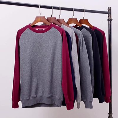 Áo Nỉ Nam Lót Lông Nam Co Giãn Nhẹ Ấm Áp BS3414 5190 Lót Nhung Đen Đỏ