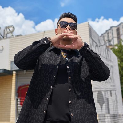 Áo Khoác Denim Big Size Cá Tính Vải Mềm Dày Vừa Giãn Nhẹ BS3380 Đen