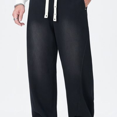 Quần Thun Cỡ Lớn Ống Đứng Phong Cách Nhật Bản Mẫu Mới Vải Thun Dày Co Giãn BS3382