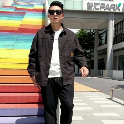 Áo Khoác Kaki Sớ Jeans Cở Lớn Vải Mềm Mại Dày Vừa BS3383 Màu Xanh Quân Đội