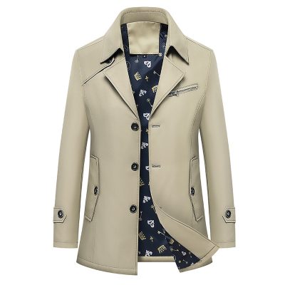 Áo Khoác Kaki Dáng Dài Sang Trọng Cá Tính BS3412 Màu Xanh Đậm 8805