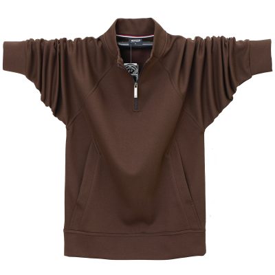 Áo Nỉ Nam Mập Lót Lông Ấm Áp Cổ Khóa Kéo BS3415 Màu Xám Đậm