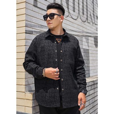 Áo Khoác Denim Big Size Cá Tính Vải Mềm Dày Vừa Giãn Nhẹ BS3380 Đen