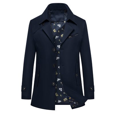 Áo Khoác Kaki Dáng Dài Sang Trọng Cá Tính BS3412 Màu Xanh Đậm 8805