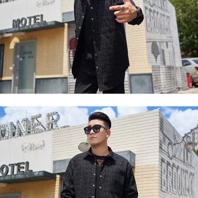 Áo Khoác Denim Big Size Cá Tính Vải Mềm Dày Vừa Giãn Nhẹ BS3380 Đen