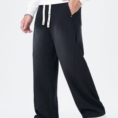 Quần Thun Cỡ Lớn Ống Đứng Phong Cách Nhật Bản Mẫu Mới Vải Thun Dày Co Giãn BS3382