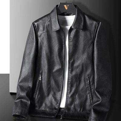 Áo Khoác Da Cở Lớn Kiểu Hàn Quốc Da PU BS3410 JK20 Mỏng Màu Xanh Lá Cây