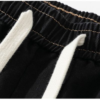 Quần Bò Cở Lớn Kiẻu Hồng Kông Dáng Rộng Thoải Mái BS3407 Màu Đen