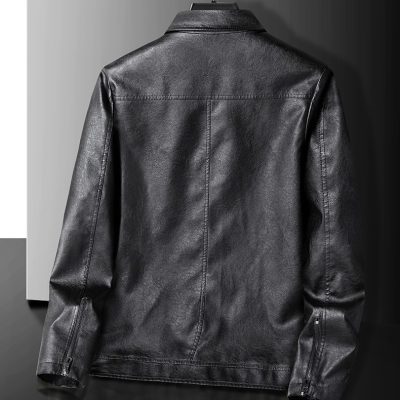 Áo Khoác Da Cở Lớn Kiểu Hàn Quốc Da PU BS3410 JK20 Mỏng Màu Xanh Lá Cây