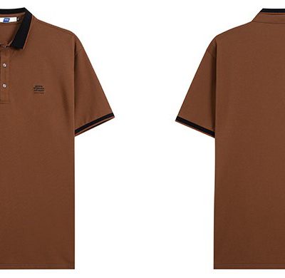 Áo Thun Cổ Bẻ Cở Lớn Vải Cá Sấu Cotton 100% Co Giãn Thoải Mái BS3381 Màu Đen