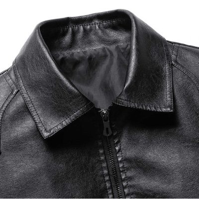 Áo Khoác Da Cở Lớn Kiểu Hàn Quốc Da PU BS3410 JK20 Mỏng Màu Xanh Lá Cây