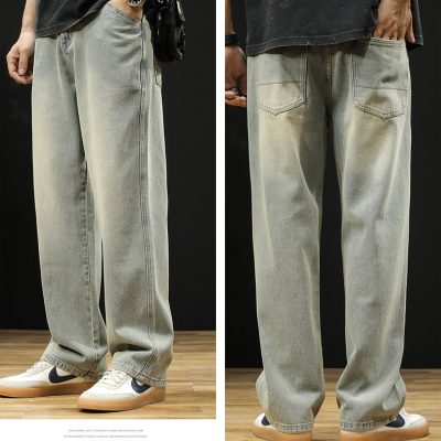 Quần Ống Rộng Cỡ Lớn Kiểu Hồng Kong Vải Mềm Thoáng Khí BS3372 Màu Đen