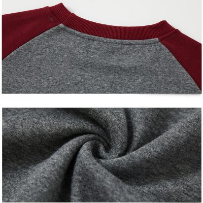 Áo Nỉ Nam Lót Lông Nam Co Giãn Nhẹ Ấm Áp BS3414 5190 Lót Nhung Đen Đỏ